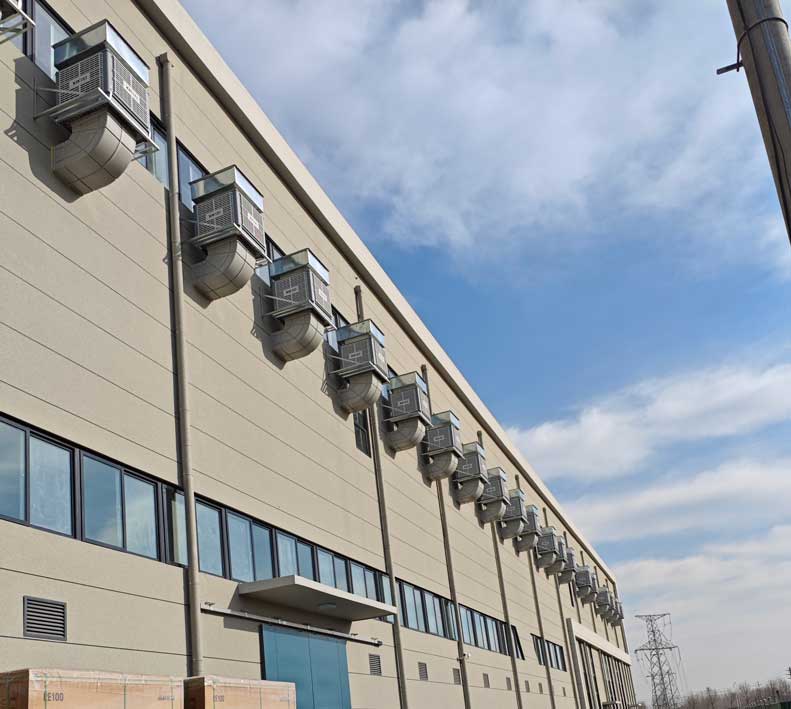 工業(yè)廠房車間降溫通風(fēng)換氣，應(yīng)用環(huán)保空調(diào)冷風(fēng)機(jī)